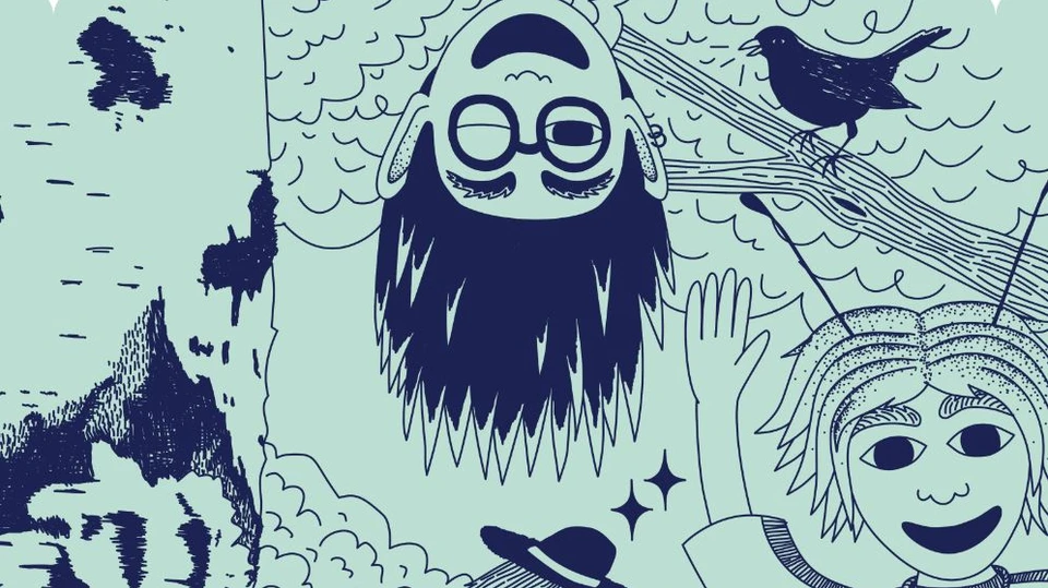 Illustration af natureventyrene Urt og Sky