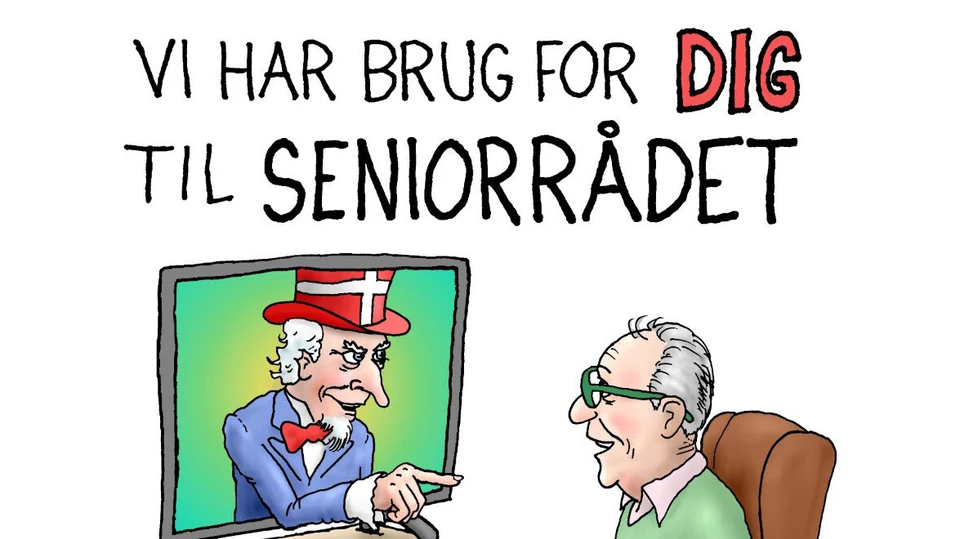 grafik af senior