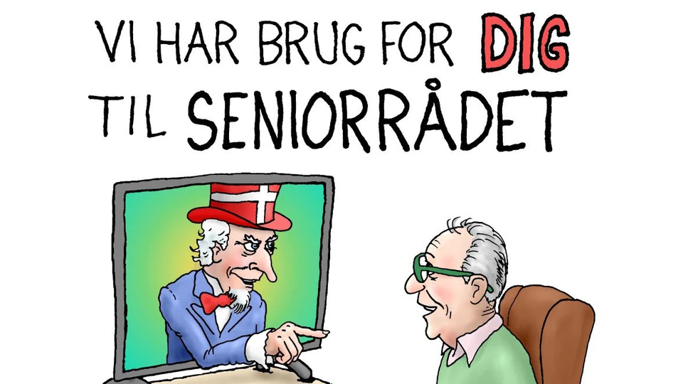 grafik af senior