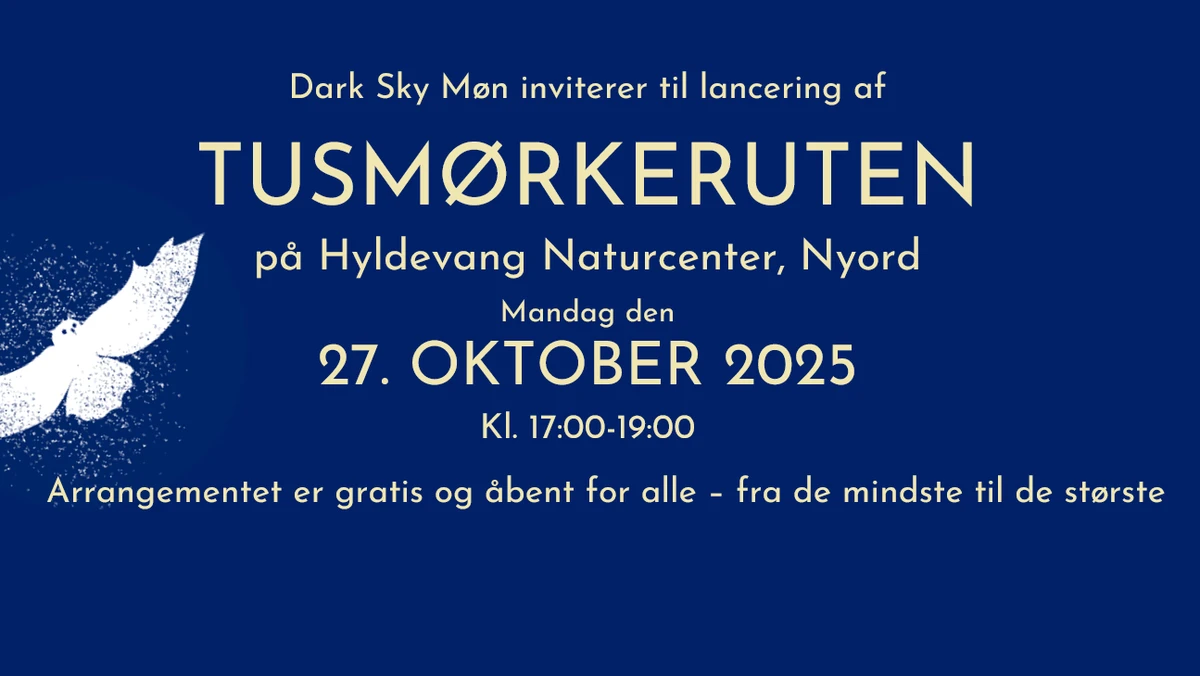 Dark Sky Møn inviterer til lansering af tusmørkeruten på Nyord
