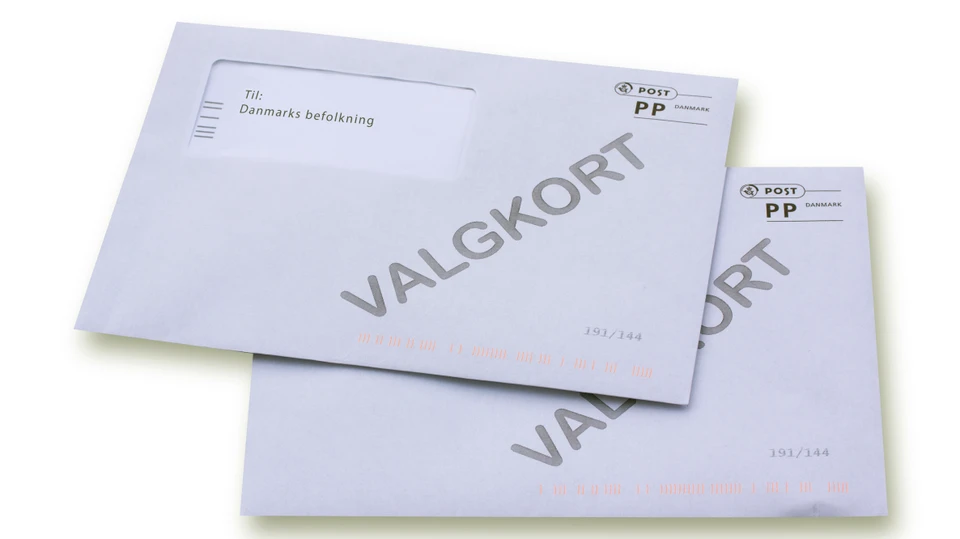 Billede af to breve med valgkort