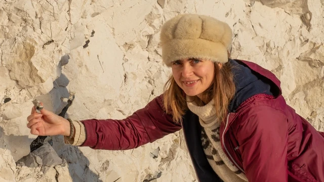 Billede af Eliza Jarl Estrup ved Møns Klint