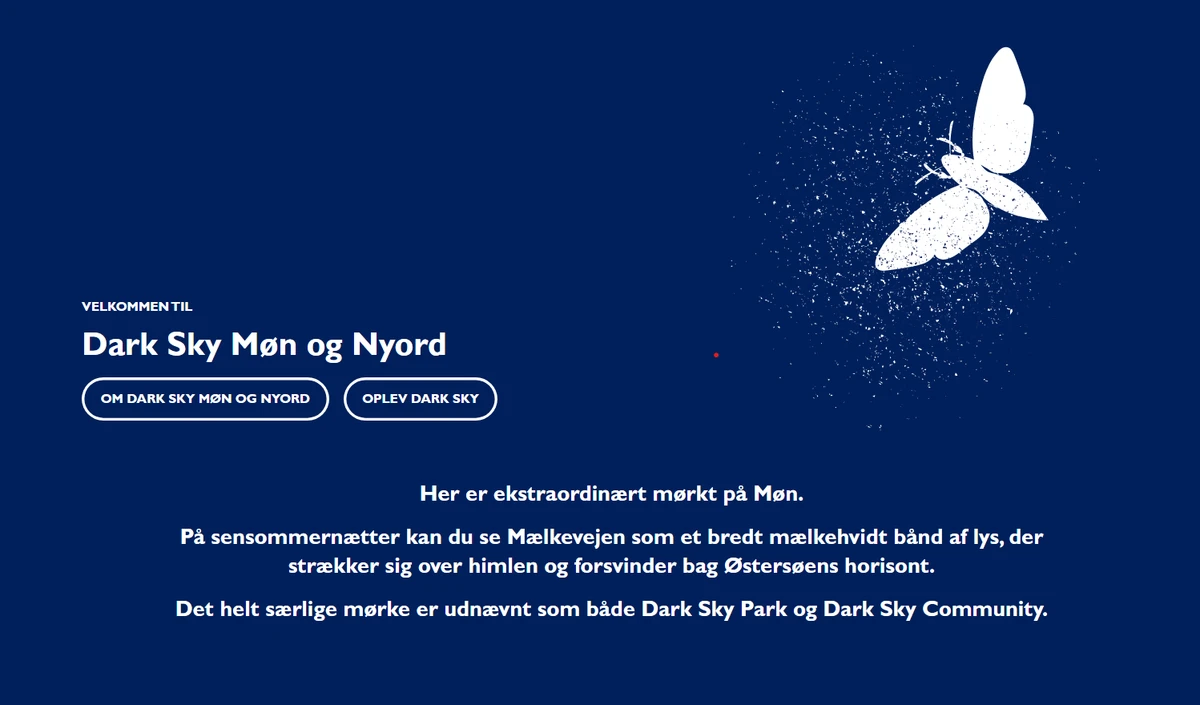Ny officiel hjemmeside for Dark Sky Møn og Nyord lanceret