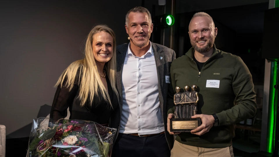 Borgmesteren overrækker pris til Erhvervsprisfest