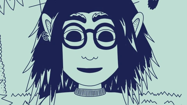 Sky der læser en bog